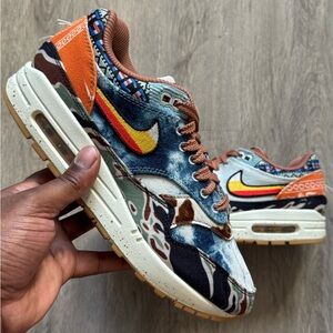Nike Air Max with Orange and Blue Accents